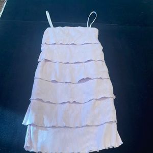 Wild Honey light lilac tiered, ruffled sun dress, size S